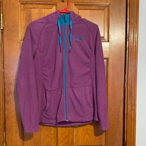 The North Face Purple & Teal Full Zip Hoodie